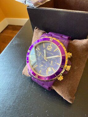 Michael Kors Purple / Gold Women's Watch
